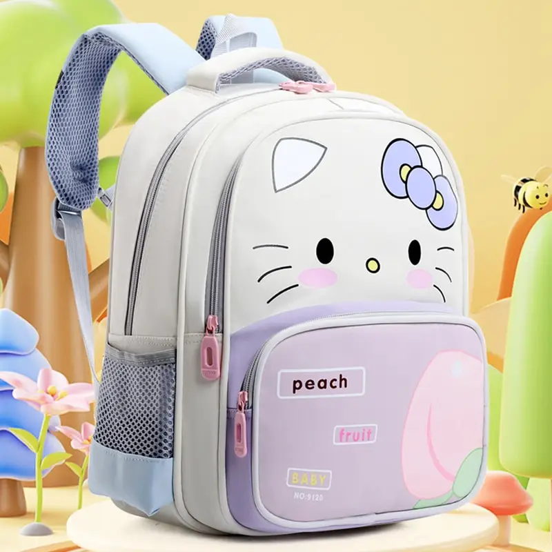 

Sanrioed Anime Pom Pom Purin Hello Kitty Backpack Cute Cartoon Girl Boy Blue Kindergarten Schoolbag Shoulder Bag Gift