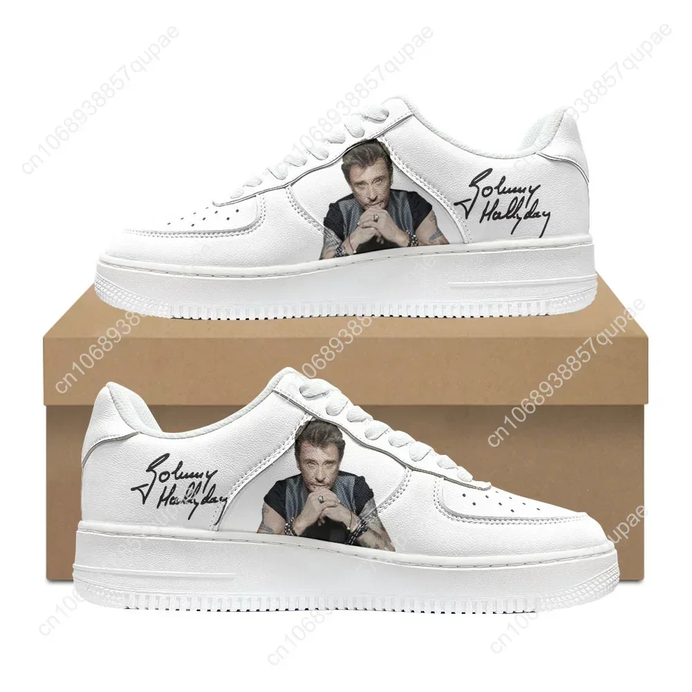 

Johnny Hallyday Rock Singer Shoes AF Basketball Mens Womens Running Sports Flats Force Sneakers Lace Up Mesh Custom Shoe