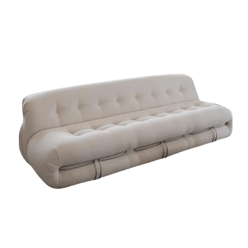 Creative retro leisure small apartment living room hippo steel tooth sofa