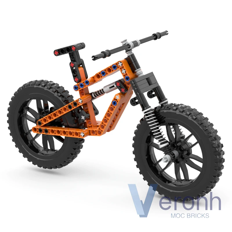 Creative Canyon Spectral Mountain Bike Model Building Blocks Motorcycle Wheel High-Tech MOC Assembly Bricks Educational Kid Toys