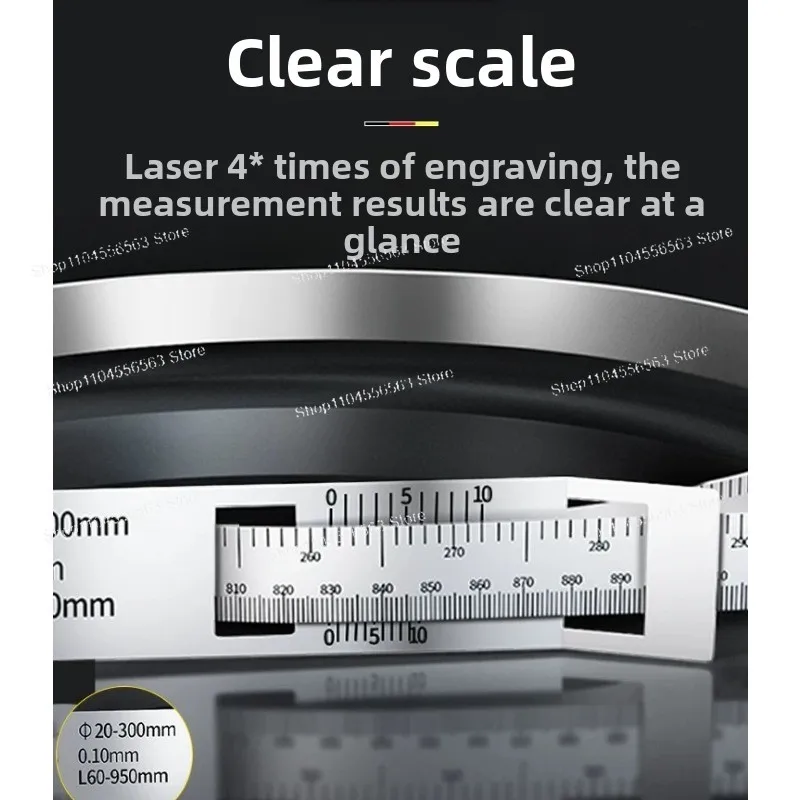 Stainless Steel Pi‑Tape Circumference Diameter Gauge High‑Precision Perimeter Measuring Tape For Pipe Tree Diameter Test