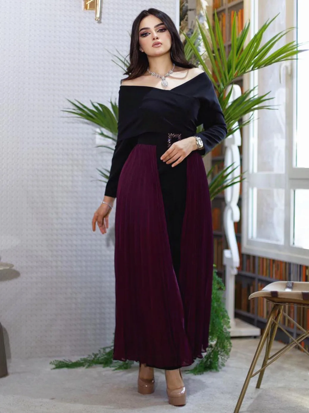 Vestido de fiesta Abaya marroquí de Dubái para mujer, vestido de baile de gasa, vestido de noche de graduación de boda, Abayas árabes, caftán marroquí