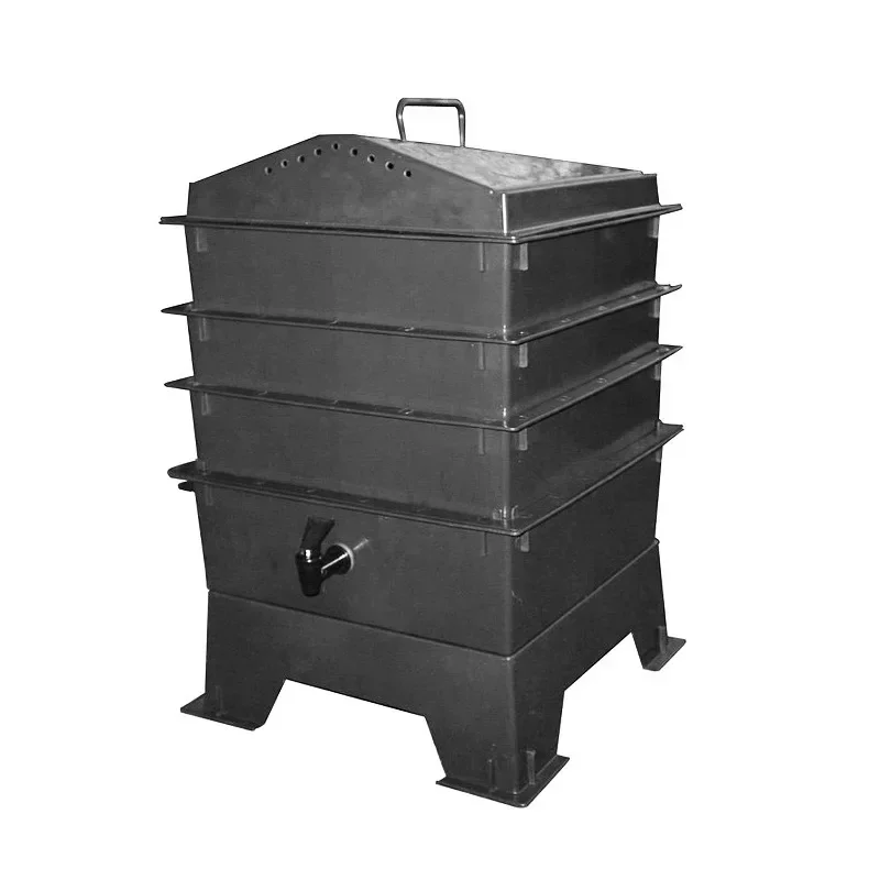 Earthworm compost box, earthworm tower food waste homemade earthworm fertilizer, worm breeding