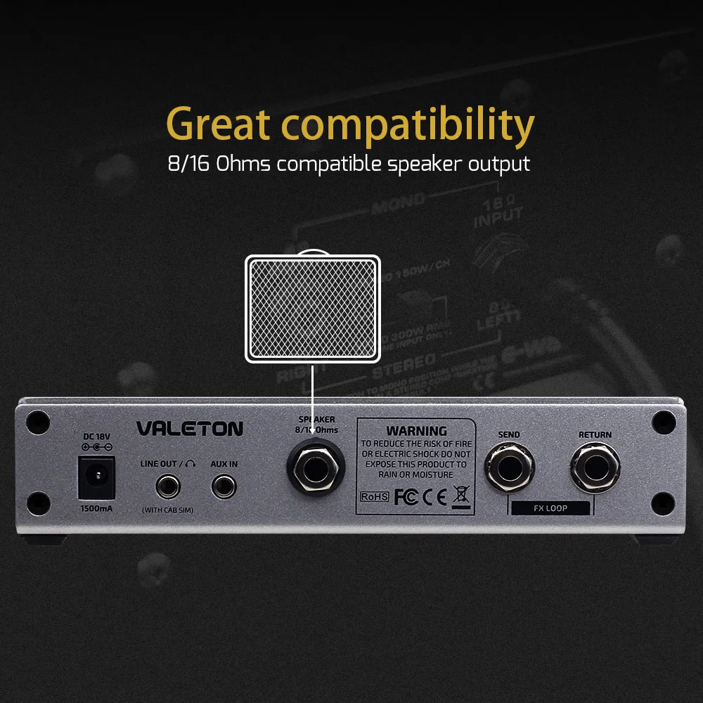 Valeton Guitar Amplifier Head TAR-20G Amp Pedal Platform Studio