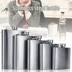 1-18Oz Stainless Steel Hip Flask Liquor Alcohol Whiskey Flask Cap Bottle Travel Liquid Container Accessory Portable Hip Flask