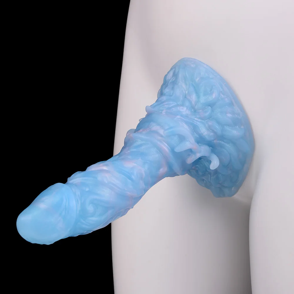 Elkkost silicone fantasia dragão vibrador com ventosa tamanho s m l xl colorido pênis anal plug brinquedos sexuais para homens mulheres estimular