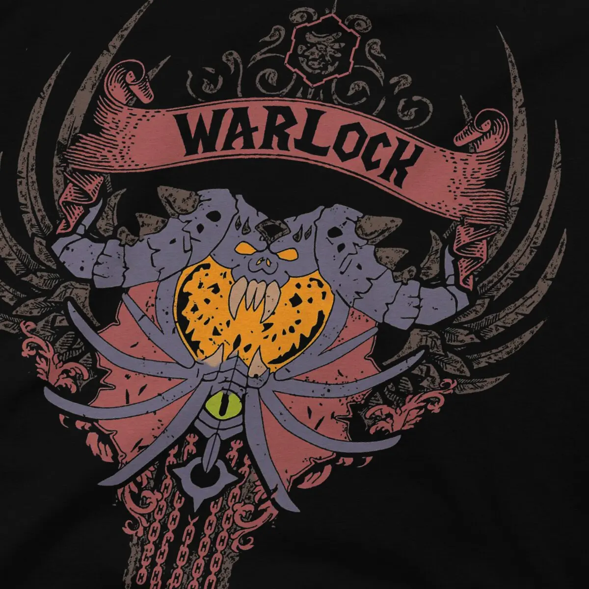 World of Warcraft WARLOCK Tshirt Graphic Men Tops Vintage Homme Summer Polyester  Short Sleeve Harajuku T Shirt