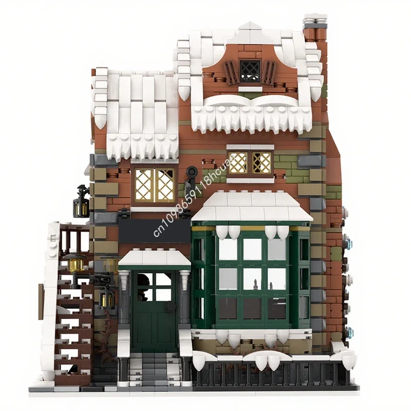 1837pcs MOC Winter Village Scrooge & Marley Christmas Building Blocks Logical Thinking Up Space Imagination Christmas Toy Gift