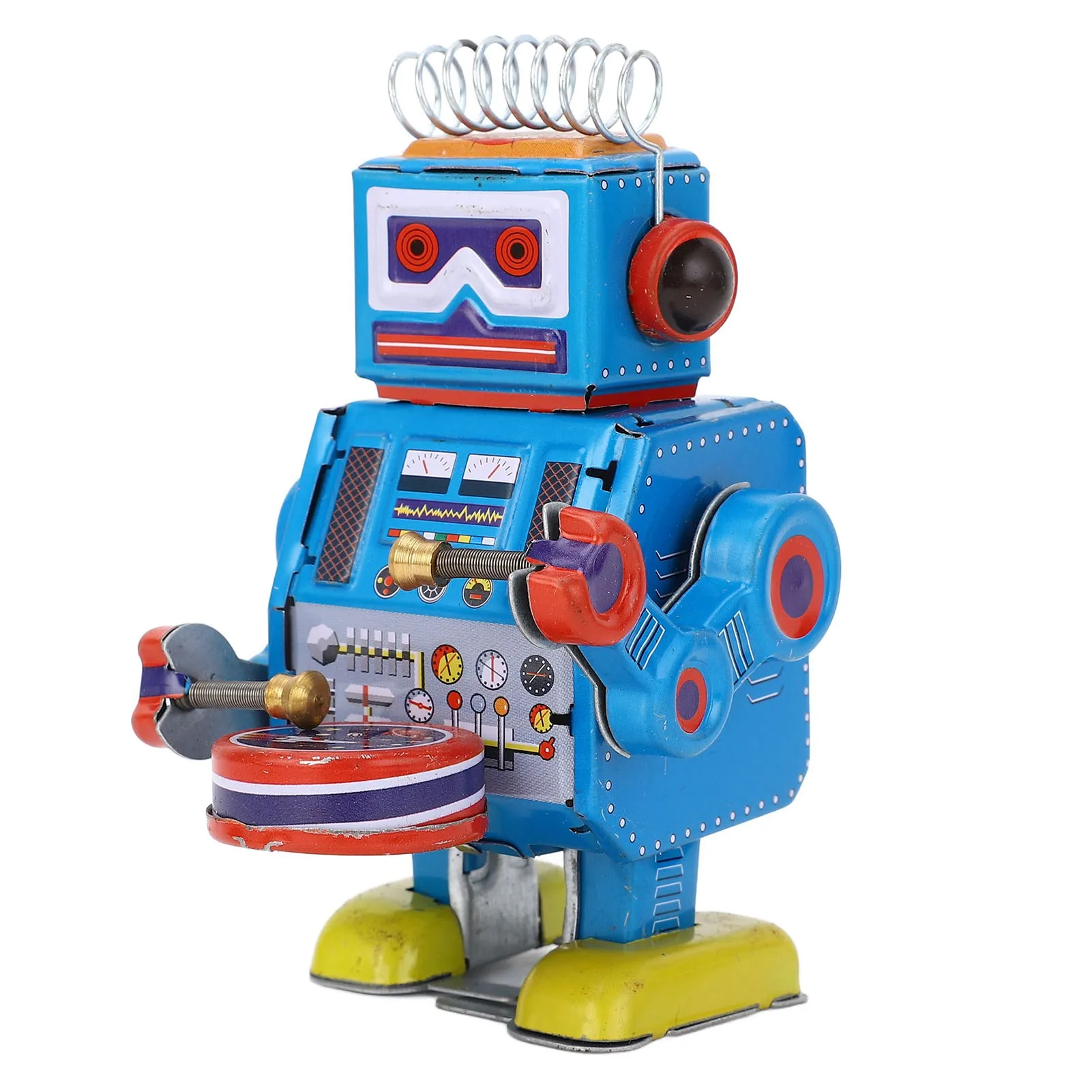 ロボット時計仕掛けのクリエイティブな手作りドラム演奏ヴィンテ - Vintage And Collectible Toys のレビューと価格