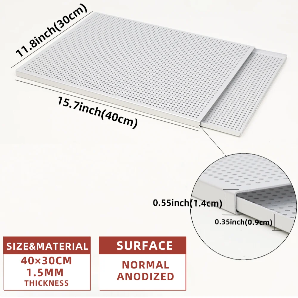 40x30cm 1.5mm sliver