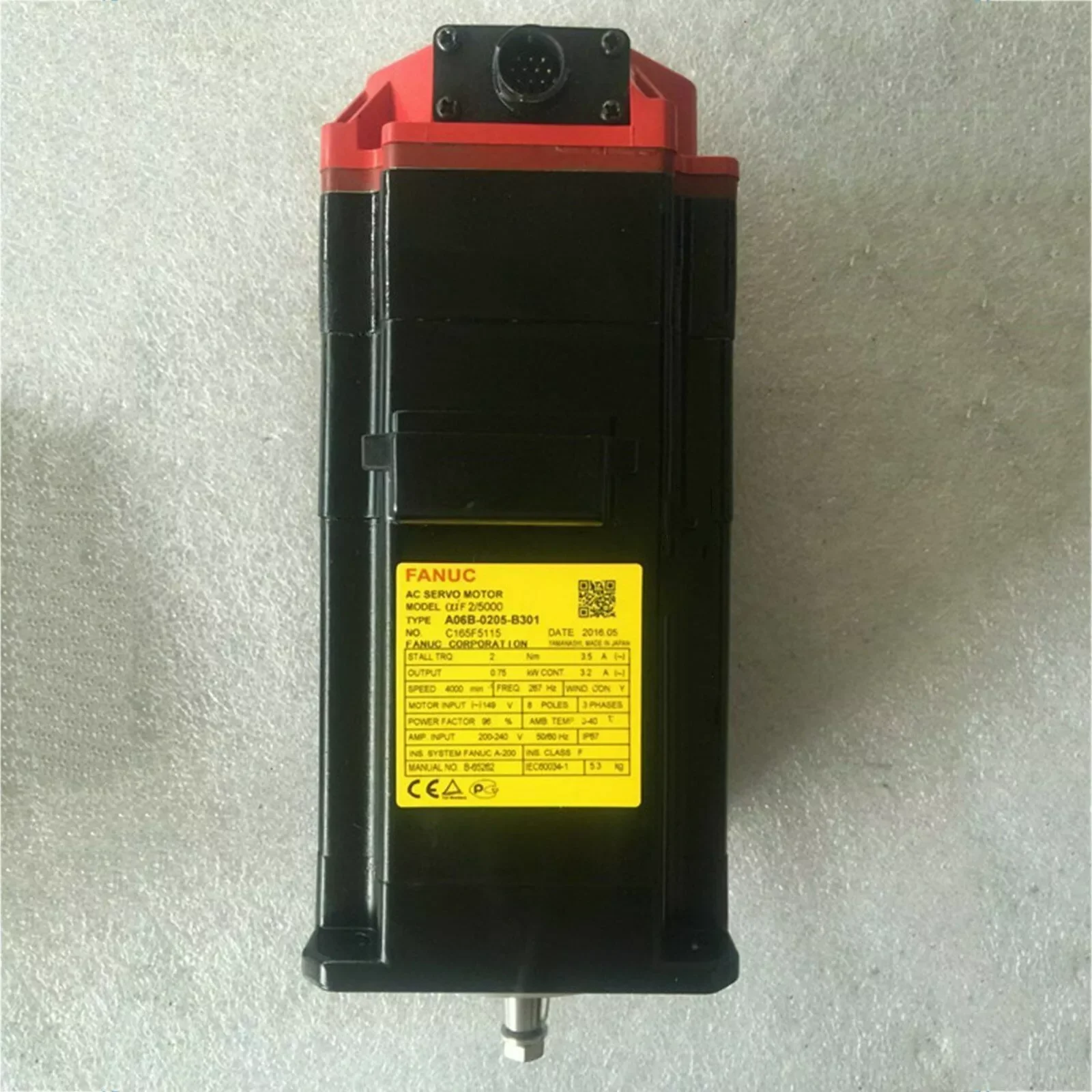 

A06B-0205-B301 New Fanuc AC Servo Motor 12 Months Warranty A06B0205B301