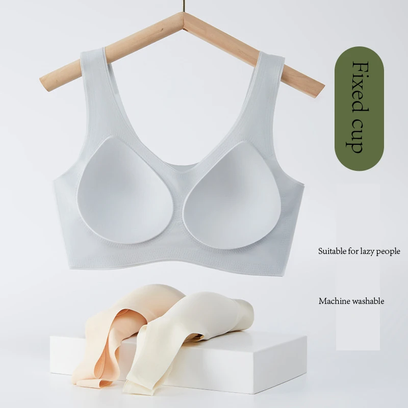 Bra Tanpa Jahitan Wanita dengan Cup Tetap Model Berkumpul Bra Tanpa Kawat Push-up Bra Olahraga Punggung Indah Lingerie Seksi Pakaian Dalam Wanita