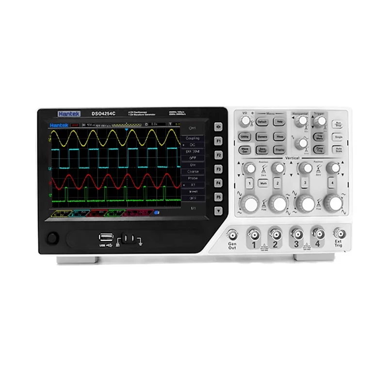 【Hantek Official Genuine】DSO4254C 4-channel digital oscilloscope 250MHz 1GSa/s+25MHz signal generator+automatic range