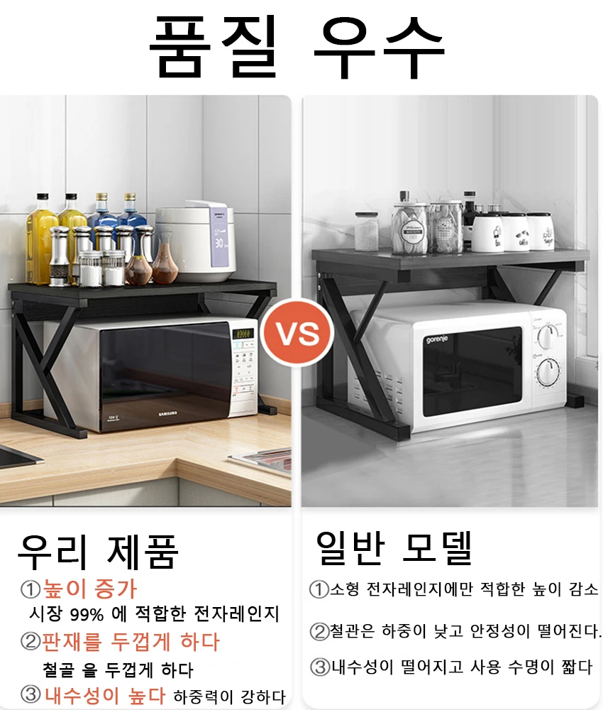 Storage Rack for the Oven and Microwave Oven Rack Stand Shelf Kitchen Furnitures Multifunctional Black 35cm Single Cabinet Home