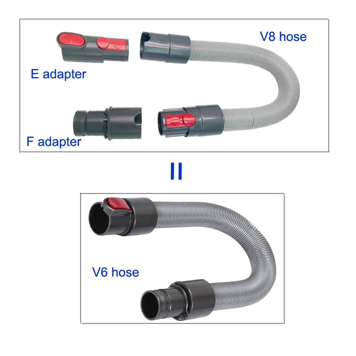 N-ABZD 2PCS Attachment Adapter for Dyson Erconvert V6 V7 V8 V10 to V6 DC30, DC31, DC34, DC35, DC44, DC45, DC56,DC57 DC Series view 2