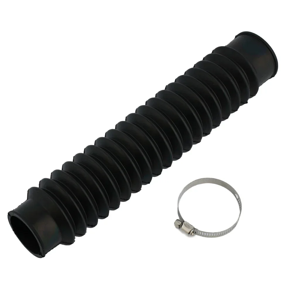 Manguera de filtro de aire duradero para motocicleta, tubo de escape de admisión de aire frío negro, cubierta protectora, expandible, 15-30cm