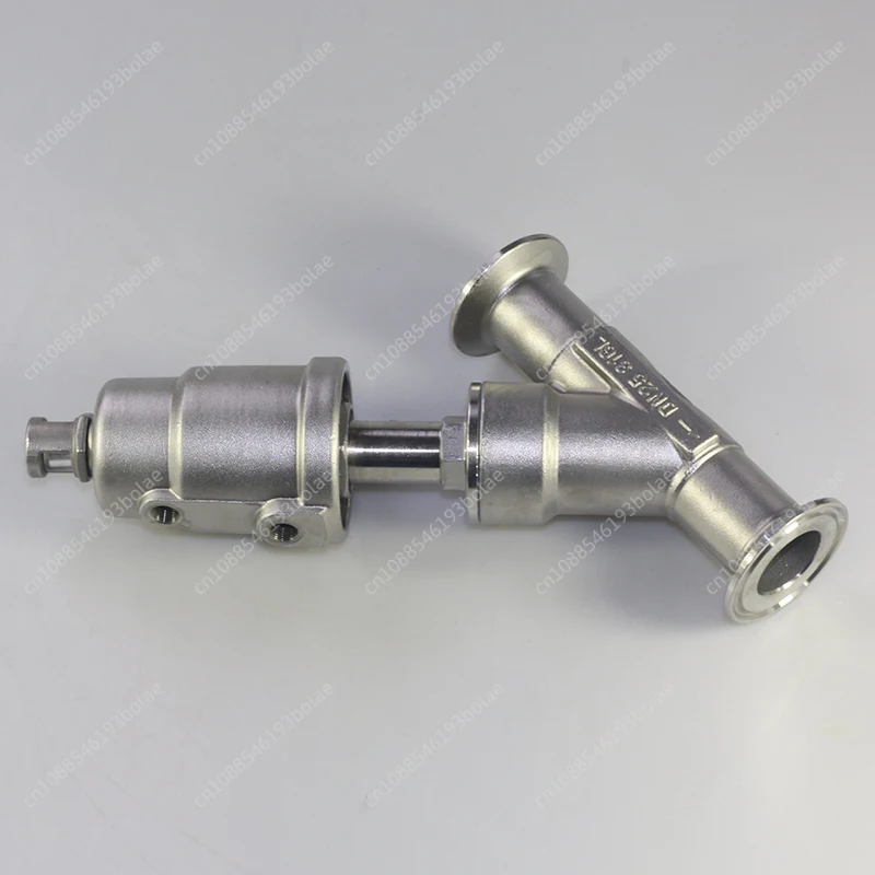 Stainless steel valve Clamp quick mounting connection DN15-DN80 Pneumatic control Angle seat valve