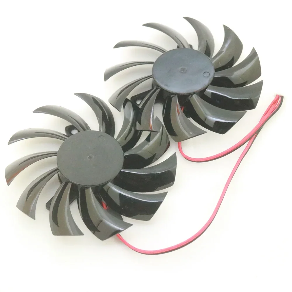 2 pz/lotto FS1280-A1042A 12V 0.16A 75mm 40x40x40mm XFX R7 270 Ventola Di Raffreddamento Della Scheda Grafica 2 fili