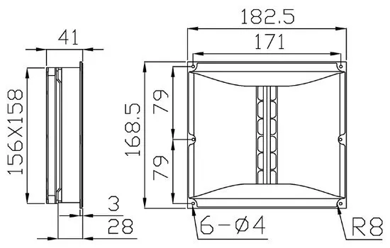 1 Pieces Original HiVi RT2H-A Neodymium Bar Matrix Isodynamic Ribbon Tweeter Speaker Unit Casting Aluminum 8ohm 60W Square
