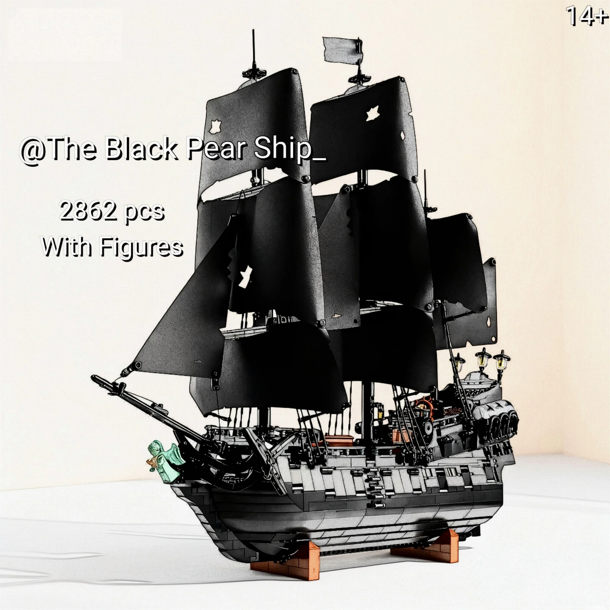 

2862Pcs Barrow's Pirate Ship 10365 Building Blocks Vessel Sailboat Ship Model Bricks For Kids Adult Christmas Gifts Fun To Build