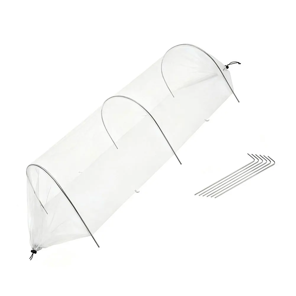 Vegetable Guard Bed Tunnel Net Optimal Light Transmission Anti Aphid Barrier Fine Polyester Mesh Flexible Garden Tunnel