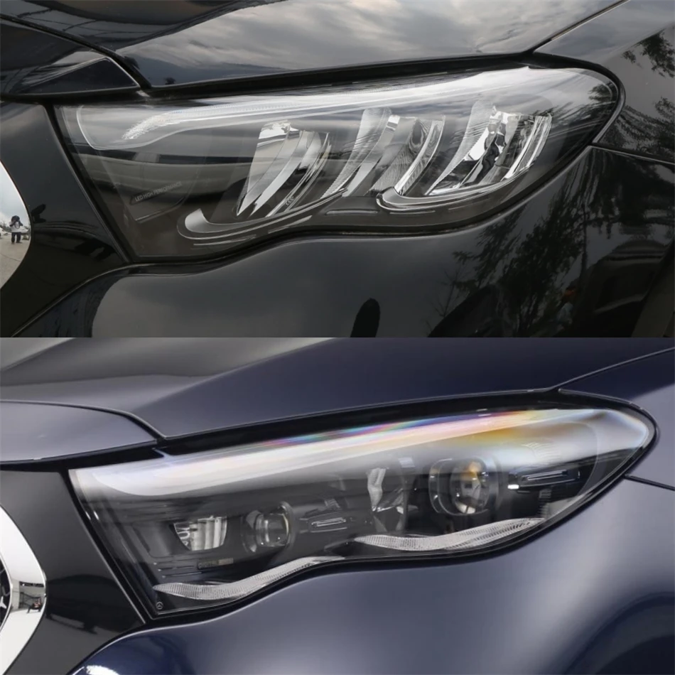For Mercedes Benz E Class W214 2024 2025 Car Gadgets Shade Headlight Lens Car Front Headlight Lens Cover Lights Shell