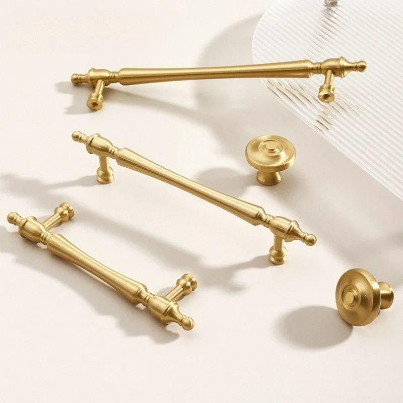 

French Solid Brass Handle Cabinet Door Wardrobe Door Drawer Door Handle