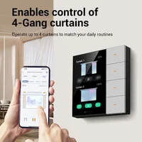 Tuya Zigbee 3.5 Inch Smart Wall Switch Touch Screen 4 Groups Switch 8-way Scene Radar Sensor Dimming Switch Curtain Smart Home 2