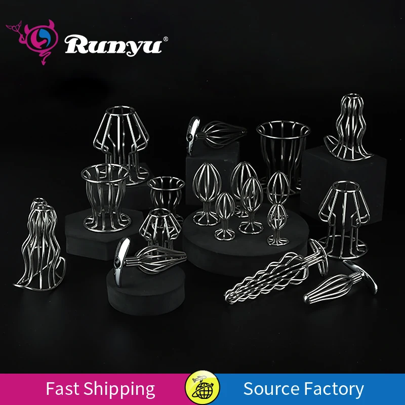 Runyu 304 Stainless Steel Skeleton Anal Plug Posterior Expansion Men And Women SM Metal Extreme Anal Dilator Speculum Sex Toys