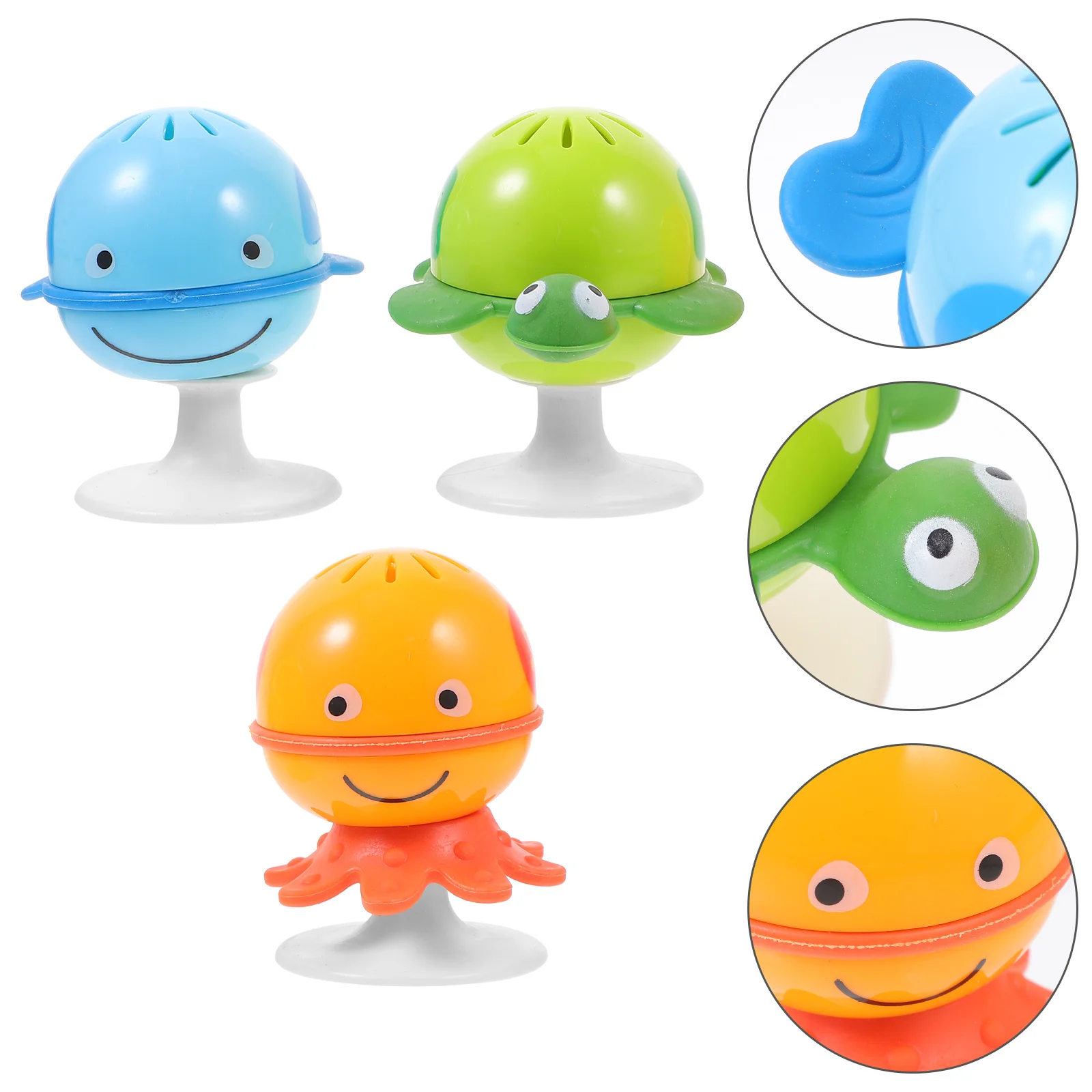 3pcs Baby Noise Maker Toys Bell Toys Toys with Strong Suction Cups Baby Hand Baby Bell