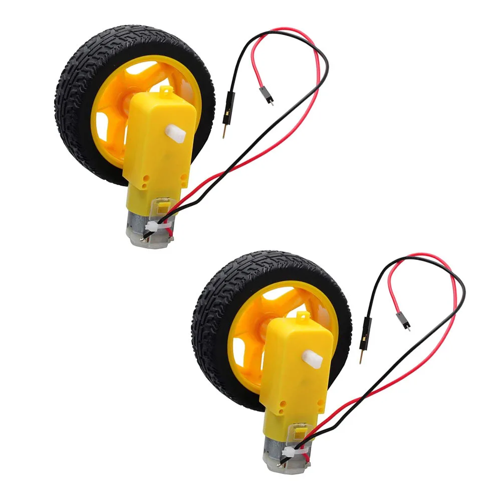 1 Juego de Motor de engranaje de doble eje reductor de CC de 3-6V para Robot Diy, equipo Medicinal, Motorreductor