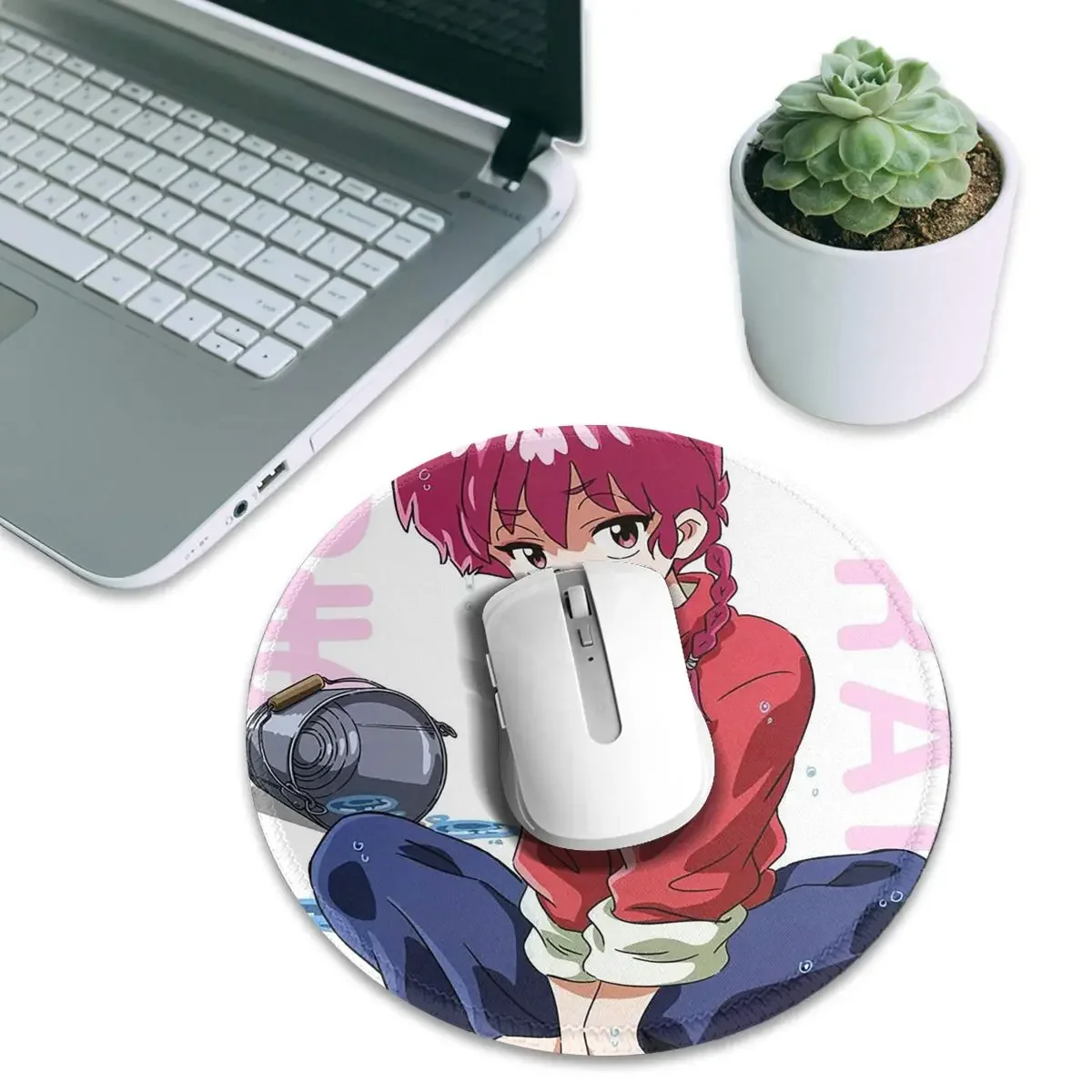 RanmaSaotome Pig Girls P Chan Round Mouse Pad Computer Keyboard Mouse Mat Gamer PC Desk Mat Office Table Mats