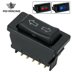 Universal Auto Car Power Window Switch Lifting Switch 5 Pin DC 12V 20A Blue/Red Light Color And Harness