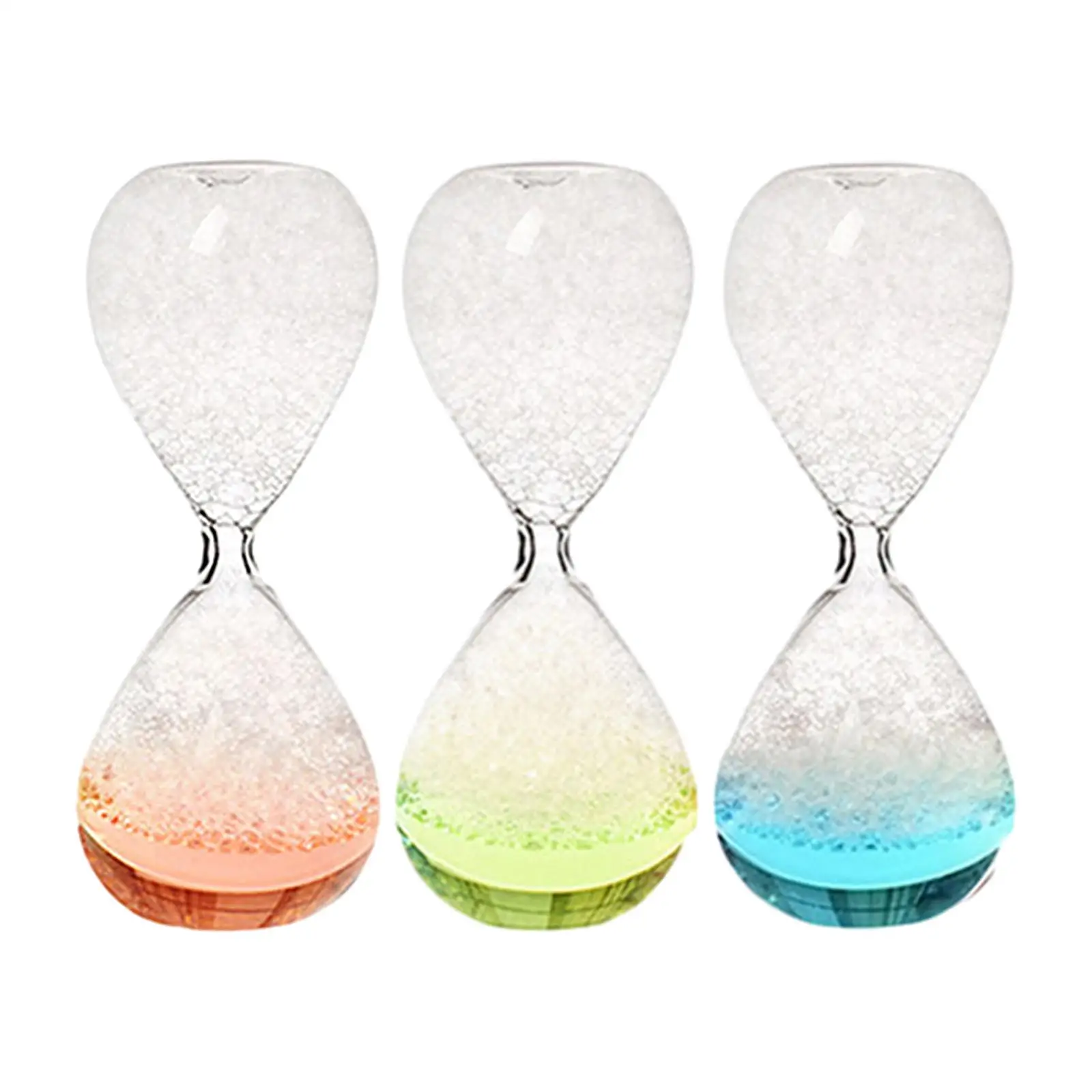 Bubble Singing Hourglass Handmade Craft Liquid Motion Timer Durable Birthday Gifts Glass Liquid for Friends Faimly Children Kids