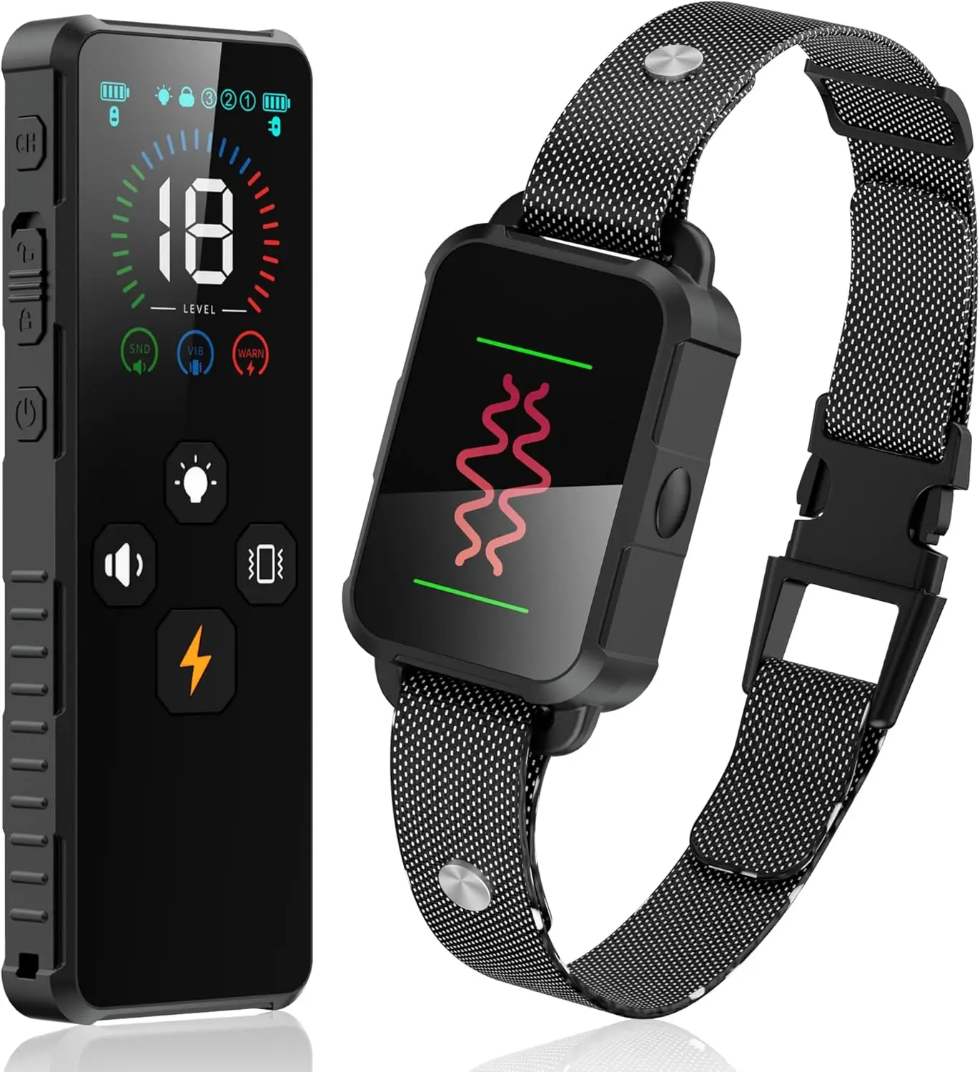 

Dog Shock Collar, 2000FT Remote Training E-Collar, IPX7 Waterproof, 3 Modes, Rechargeable for All Breeds