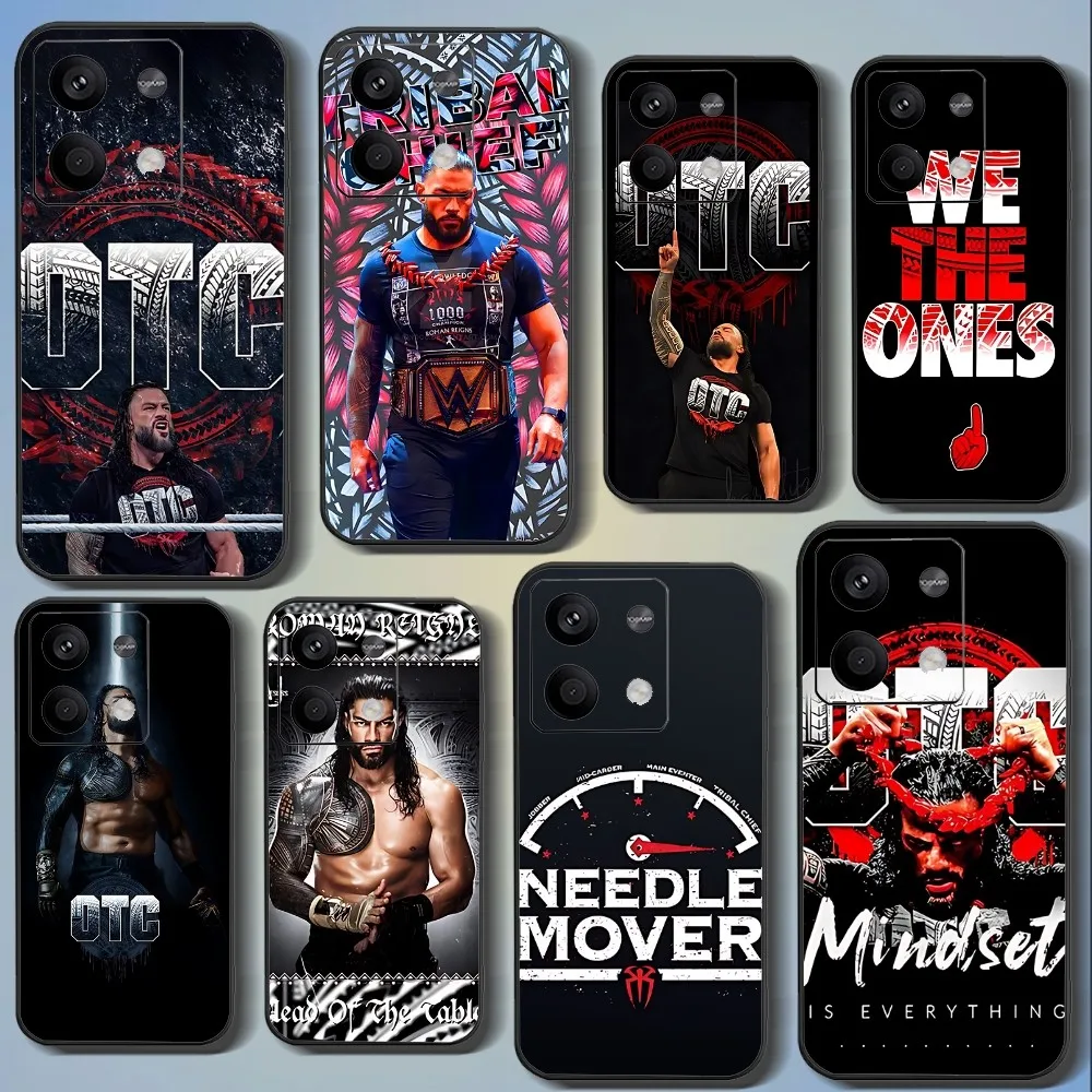 R-Roman R-Reignser-Originales-tribal Chefser Phone Case For Xiaomi 11 Redmi Note 11 5G 8T 9A 9 10T Note8Pro Note9 12SUltra Black