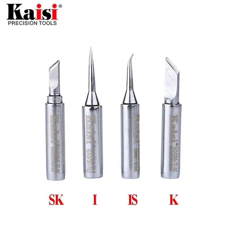 

Kaisi 60W Lead-free Soldering Iron Tip 900M-T-K 900M-T-I 900M-T-SI 900M-T-SK for BGA Repair Soldering Station Tool