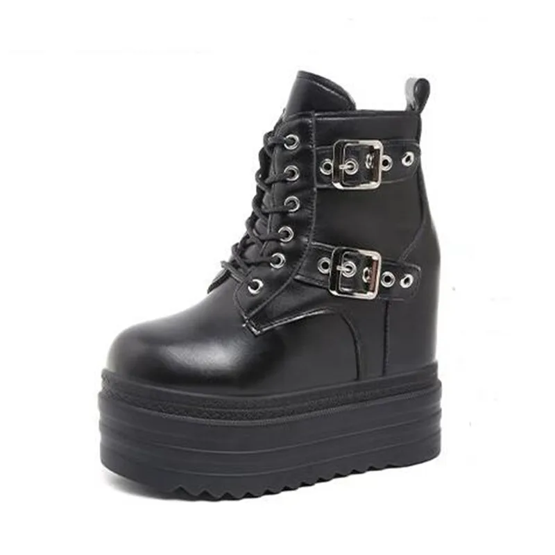 2026 Luxury Brand Goth Punk Platform Ankle Chelsea Boots Women New Chunky Wedges Motorcyccle Shoes Big Sizes42 Woman Sneakers