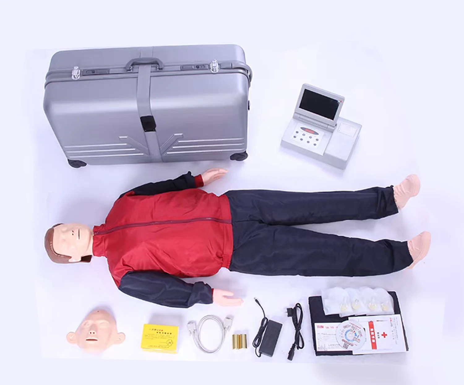 Advanced Automatic Cardiopulmonary Resuscitation (CPR) Simulated Human First Aid Training Dummy Model Artificial Respiration
