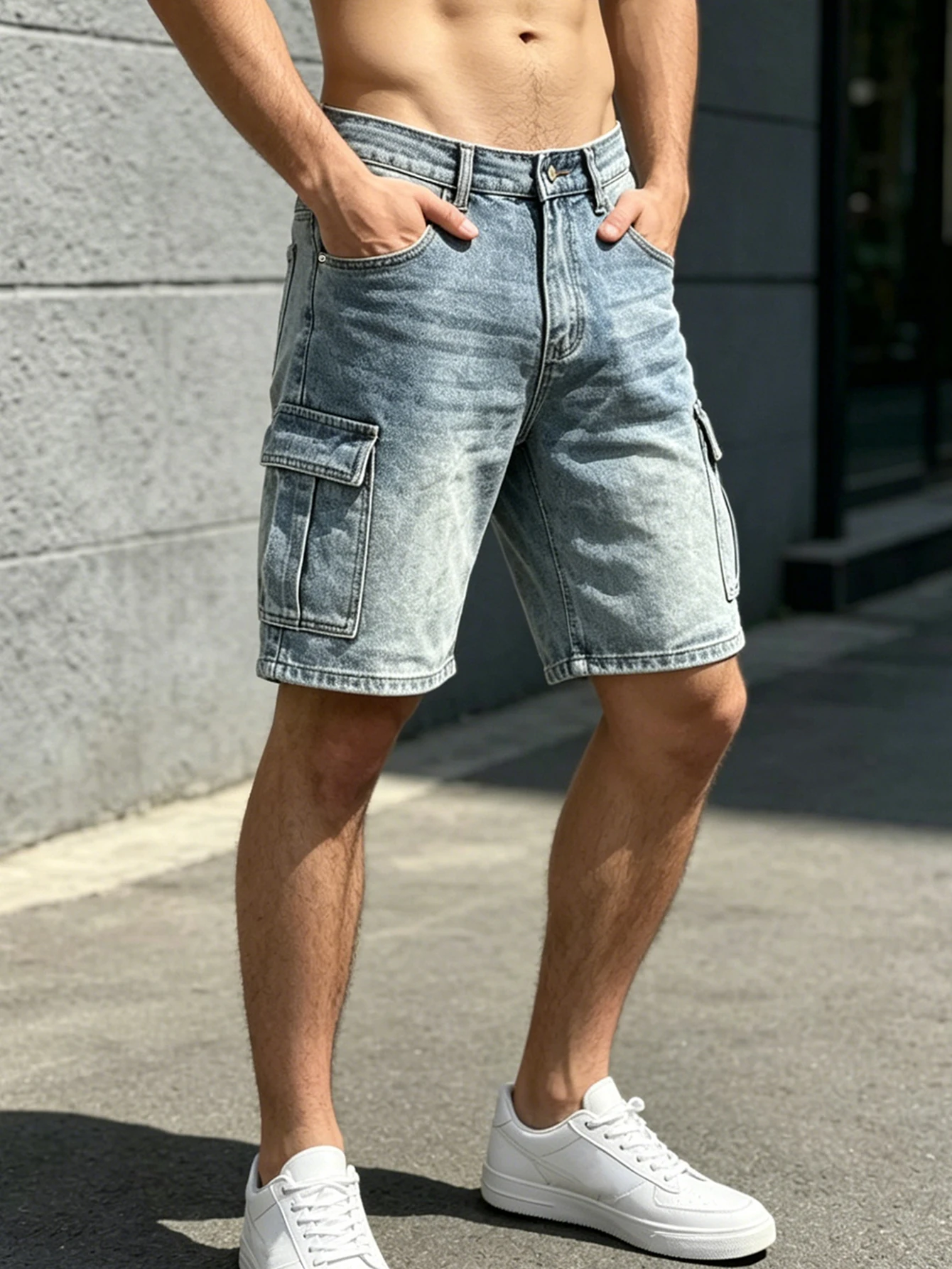 Pantaloncini in denim da uomo, - Summer Clothing Styles Men recensione e prezzo