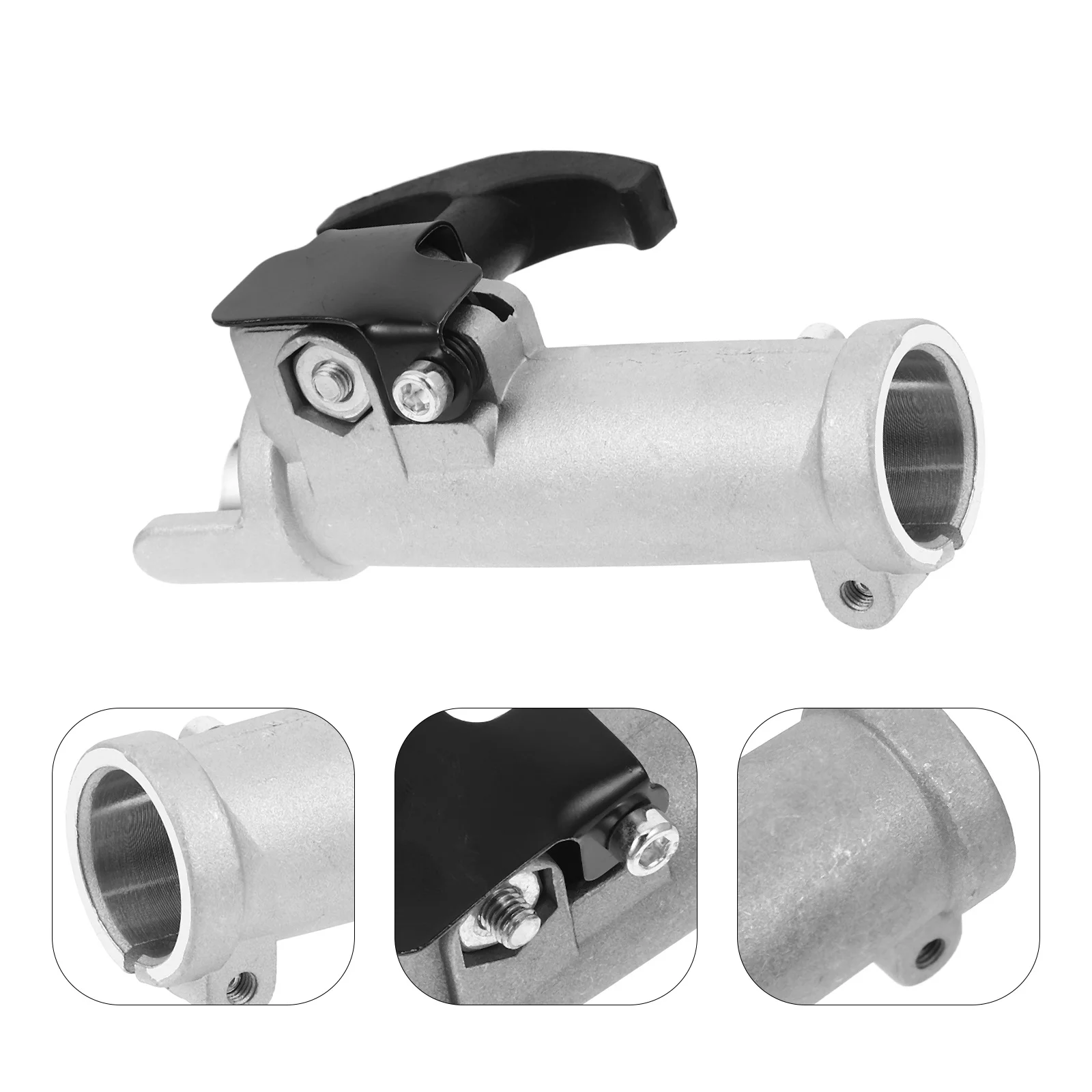 

Garden Mower Shaft Connector Metal Trimmer Brush Cutter Clamp Replacement Shaft Connector Join Clamp Lawn Mower Fittings