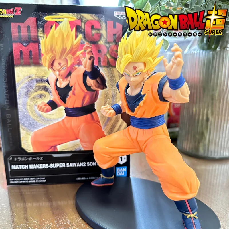 

Original Dragon Ball Z Match Makers Son Goku Ssj2 Anime Pvc Action Figures 130mm Bandai Dbz Figurine Toys Gift