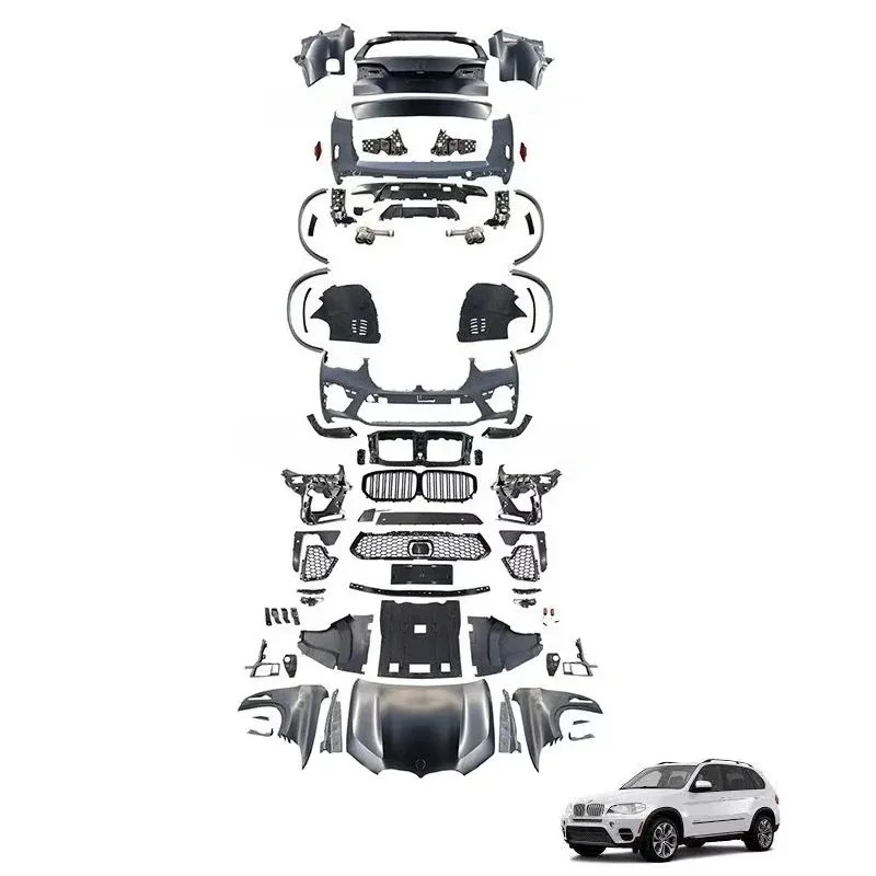 

Body Kit For X5 E70 2006-2013 Upgrade To G05 Style Front Bumper Headlight Bonnet Fender