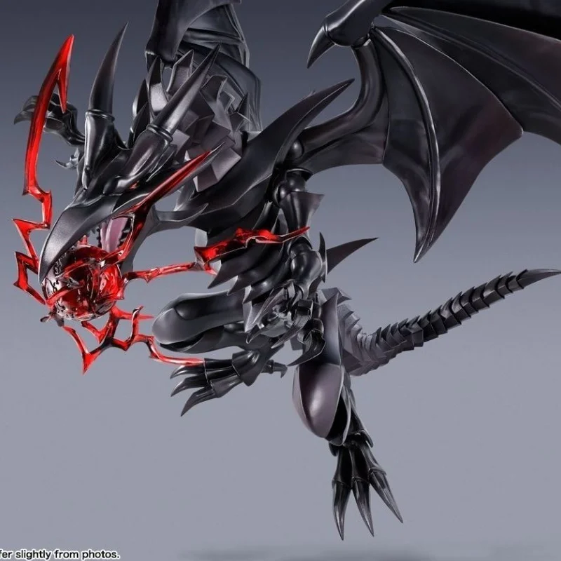 Hot Sale Bandai S.H.Monsterart Yu-Gi-Oh! Anime Figure Red-Eyes Black Dragon Action Figure 2024 New Room Decoration Birthday Gift