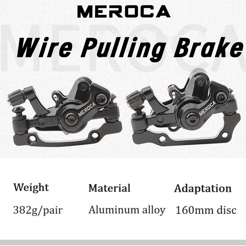 Fio de bicicleta puxando pinça de freio meroca mtb pinça de freio a disco para e-bike dobrável mtb compatível com disco de freio de 160mm