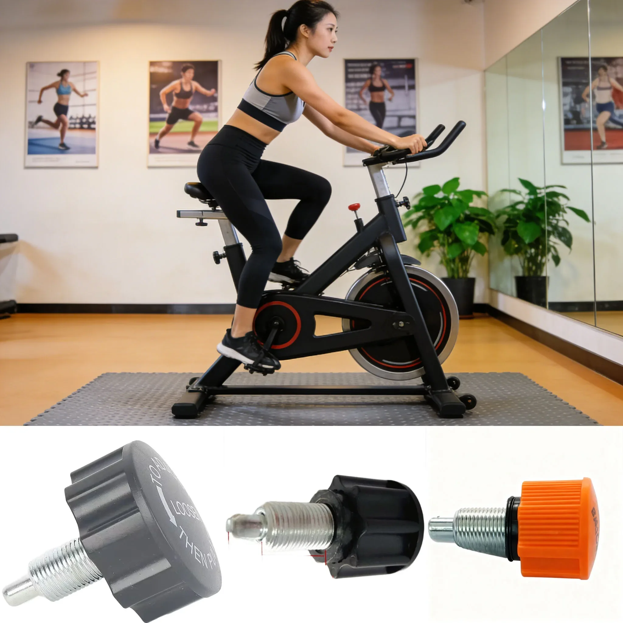 1 Pc Exercise Bike Bolt 22x36/38/55mm Height Adjustment Knob For For Various Fitness Equipmen & Pilates Core Bed Accessories - zdjęcie 1