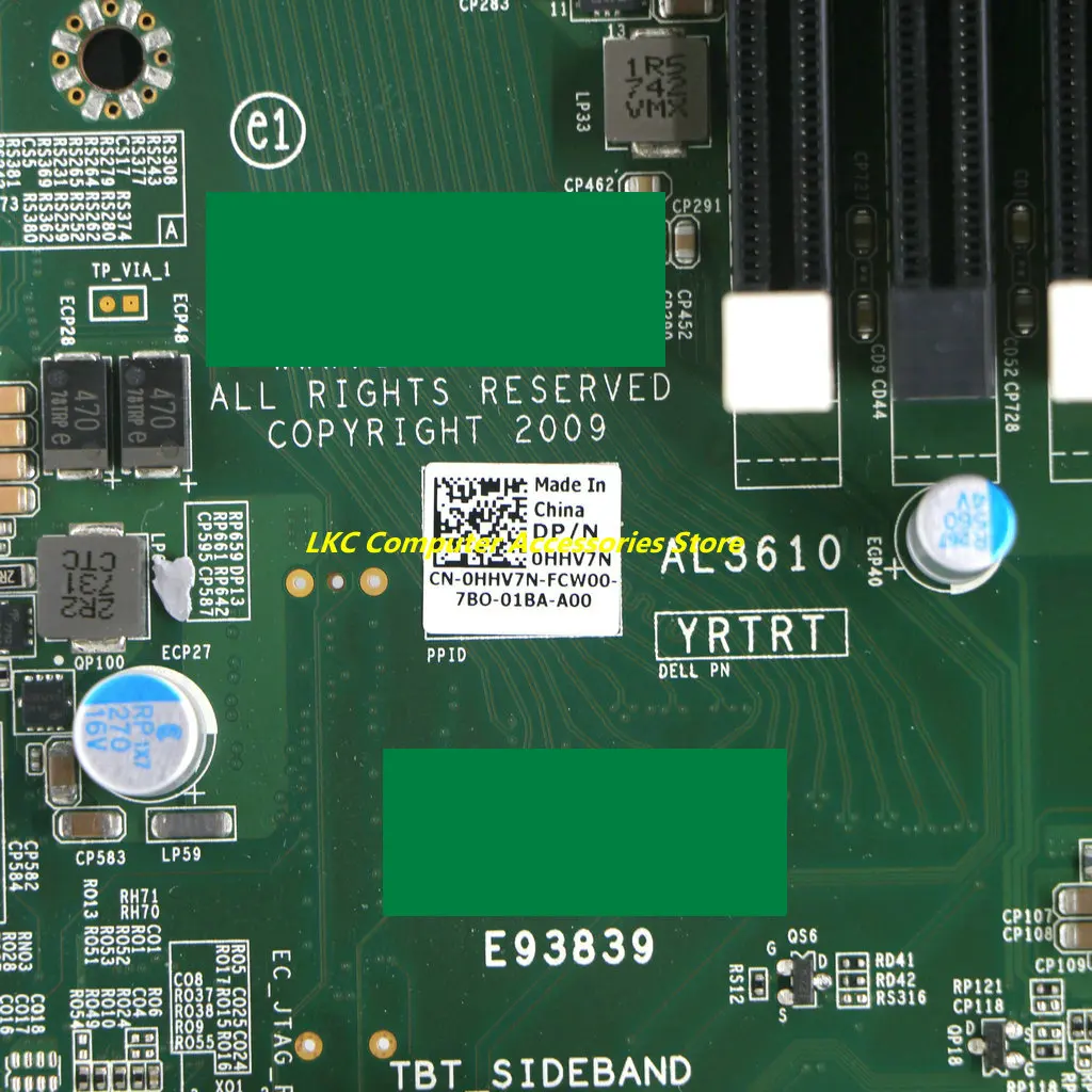 Imagem -02 - Dell Precision 5810 Workstation Placa-mãe Hhv7n 0hv7n Cn0hhv7n Al3610 Yrtrt Lga20113 Ddr4 Mainboard 100 Testado Novo