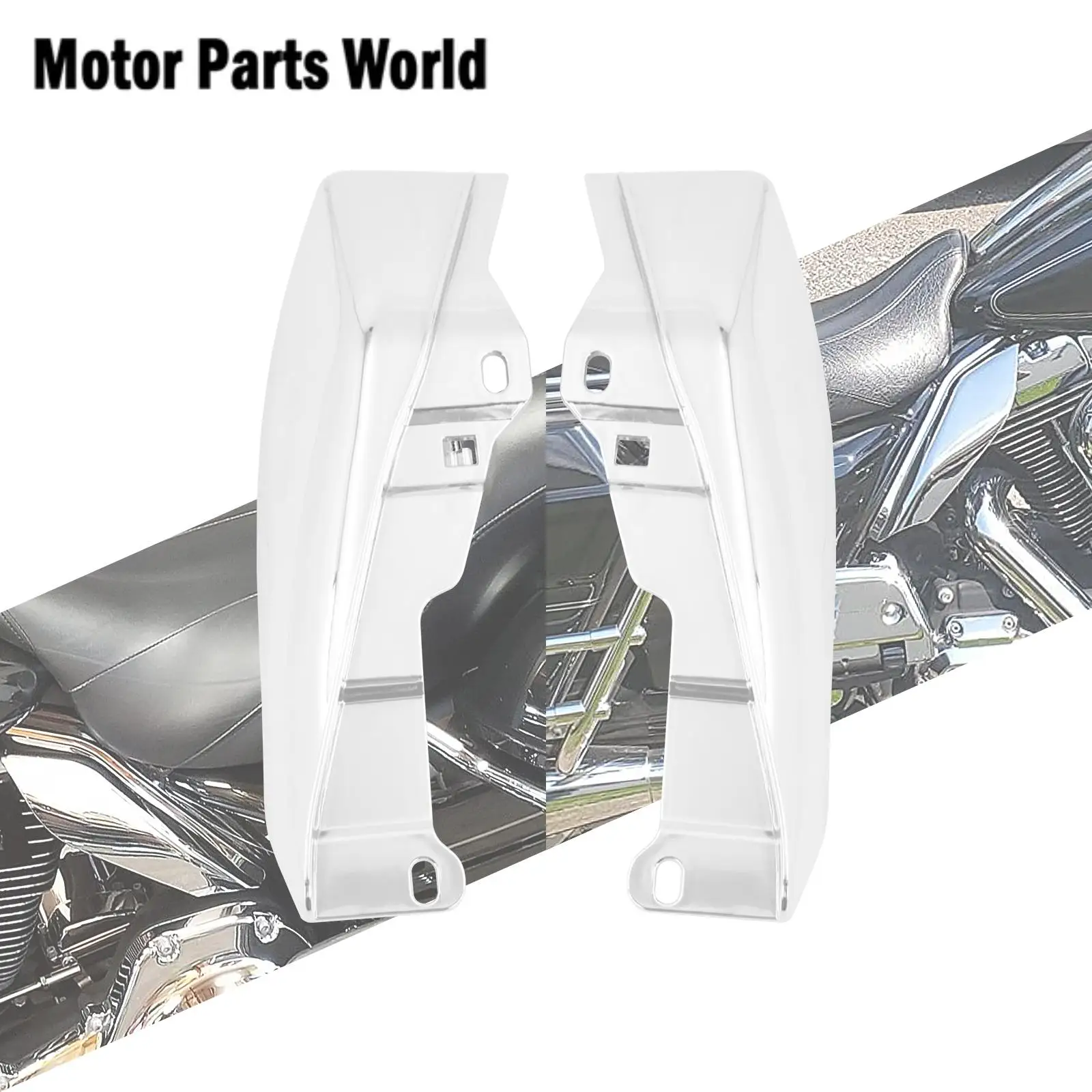 

Motorcycle Heat Shield Mid-Frame Air Deflector Chrome For Harley Touring Street Electra Glide Road King FLTR Ultra Limited 09-23
