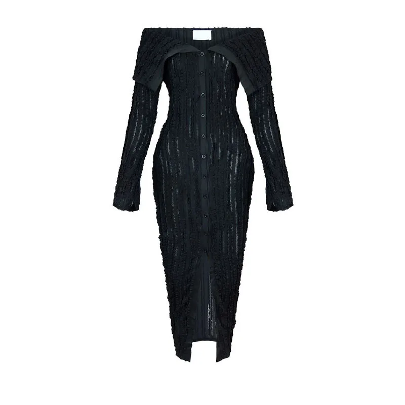 Robes moulantes anniversaire femme belle gaze enveloppée jardin fille trou de serrure avant longueur de mollet botanique Nature parc de pique-nique en plein air