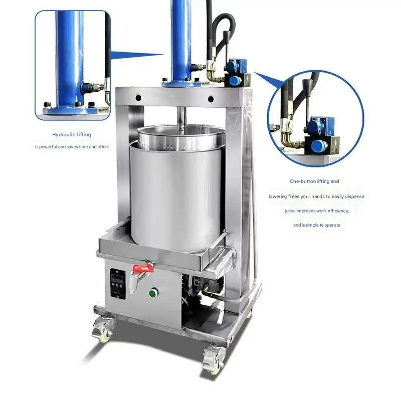 Hot Sale Cold Press Fruit Vegetable Juice Maker Professional Industrial Hydraulic Press Juicer Machine